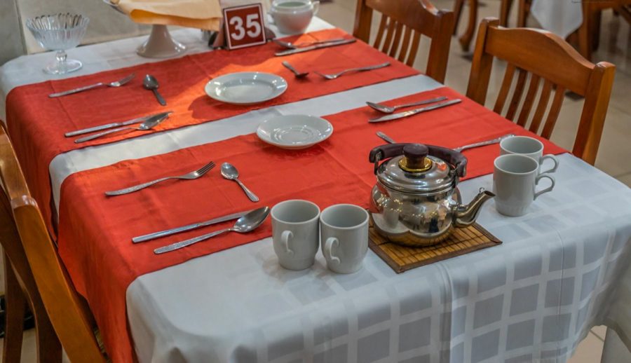 Зал питания в санатории Узбекистан город Кисловодск - фотография