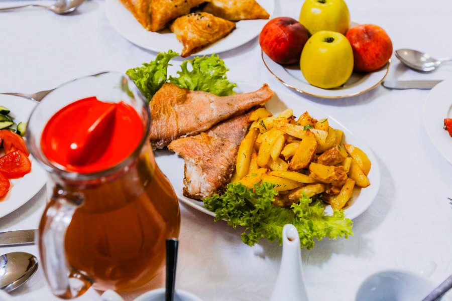 Блюда в санатории Узбекистан город Кисловодск - фотография