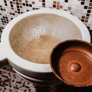 Зона сауны в санатории Узбекистан город Кисловодск - фотография